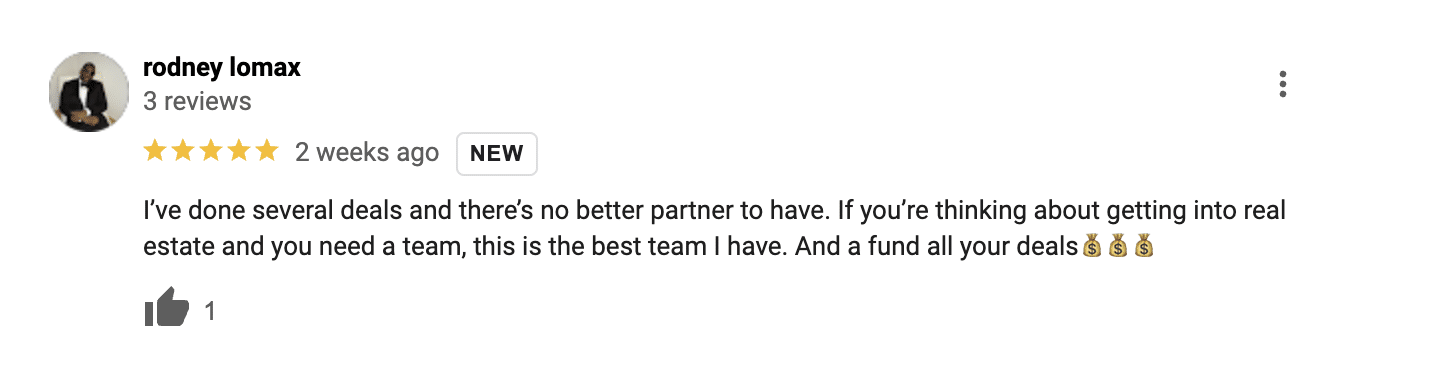 Partner Driven Google Review